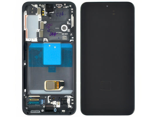 Lcd + Touchscreen + Frame Phantom Black per Samsung SM-S901 Galaxy S22