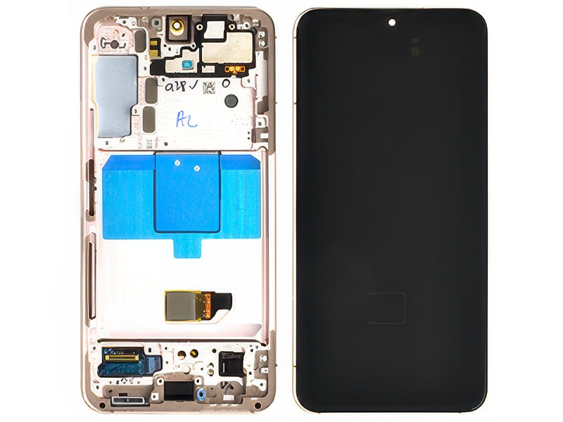 Lcd + Touchscreen + Frame Oro Rosa per Samsung SM-S901 Galaxy S22