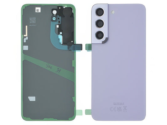 Cover Batteria + Vetrino Camera + Adesivi Bora Purple per Samsung SM-S901 Galaxy S22