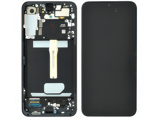Lcd + Touchscreen + Frame + Altoparlante Graphite per Samsung SM-S906 Galaxy S22+