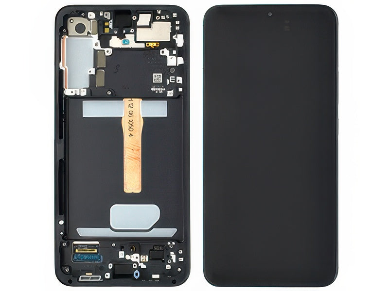 Lcd + Touchscreen + Frame Phantom Black per Samsung SM-S906 Galaxy S22+