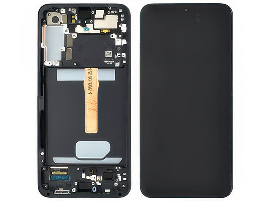 Lcd + Touchscreen + Frame Phantom Black per Samsung SM-S906 Galaxy S22+