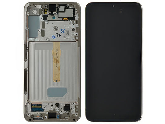 Lcd + Touchscreen + Frame Oro Rosa per Samsung SM-S906 Galaxy S22+