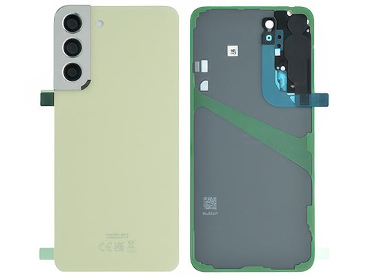 Cover Batteria + Vetrino Camera + Adesivi Cream per Samsung SM-S906 Galaxy S22+
