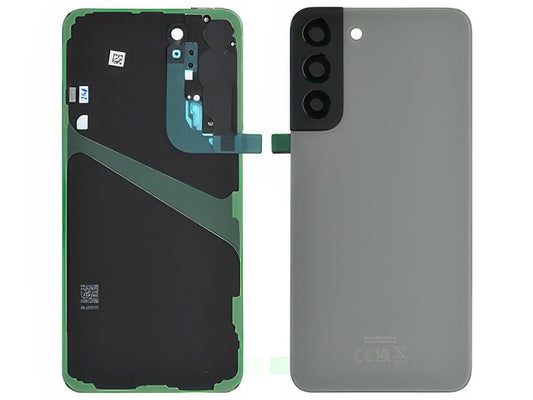 Cover Batteria + Vetrino Camera + Adesivi Graphite per Samsung SM-S906 Galaxy S22+