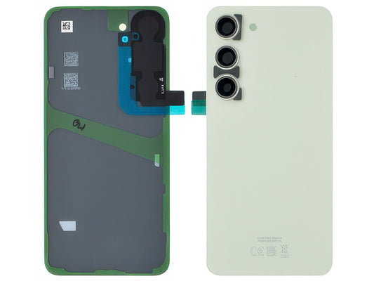 Cover Batteria + Vetrino Camera + Adesivi Cream per Samsung SM-S911 Galaxy S23