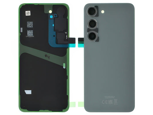 Cover Batteria + Vetrino Camera + Adesivi Graphite per Samsung SM-S911 Galaxy S23