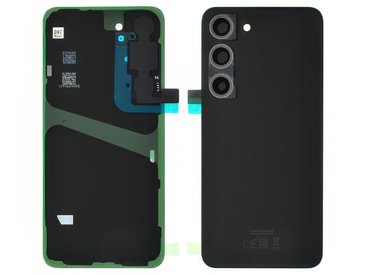 Cover Batteria + Vetrino Camera + Adesivi Phantom Black per Samsung SM-S911 Galaxy S23