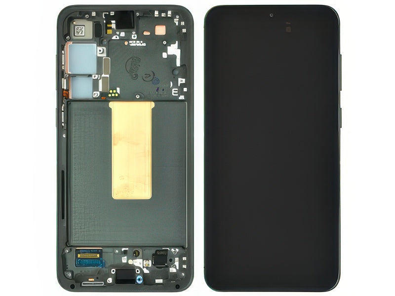 Lcd + Touchscreen + Frame + Tasti Laterali Verde per Samsung SM-S916 Galaxy S23+