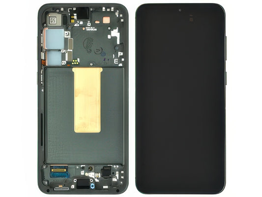 Lcd + Touchscreen + Frame + Tasti Laterali Verde per Samsung SM-S916 Galaxy S23+