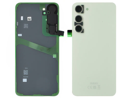 Cover Batteria + Vetrino Camera + Adesivi Cream per Samsung SM-S916 Galaxy S23+