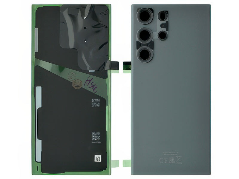 Cover Batteria + Vetrino Camera + Adesivi Graphite per Samsung SM-S918 Galaxy S23 Ultra