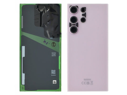 Cover Batteria + Vetrino Camera + Adesivi Lavender per Samsung SM-S918 Galaxy S23 Ultra