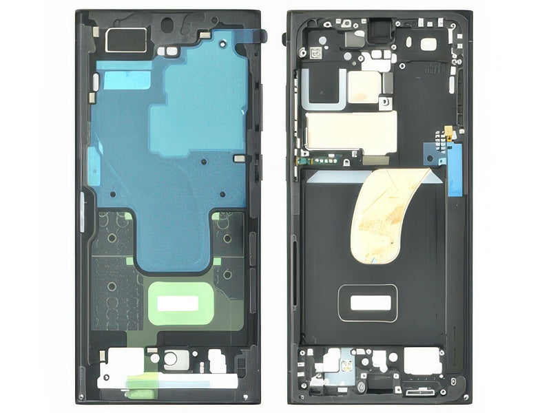 Guscio frontale + Frame Supporto Lcd + Tasti Laterali Graphite per Samsung SM-S918 Galaxy S23 Ultra