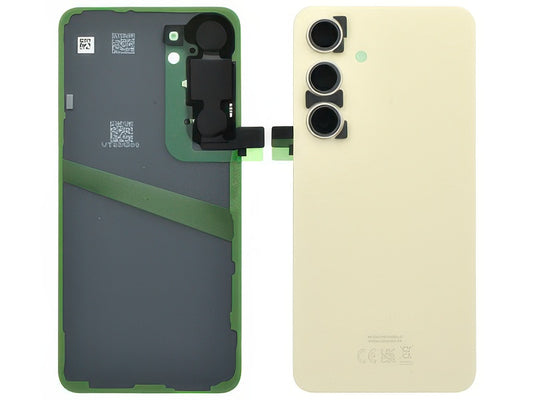 Cover Batteria + Vetrino Camera + Adesivi Amber Yellow per Samsung SM-S921 Galaxy S24 5G