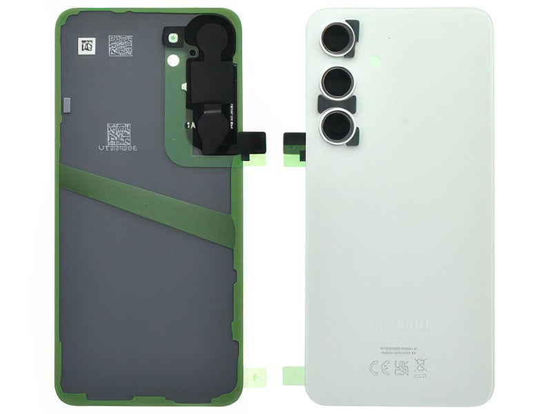 Cover Batteria + Vetrino Camera + Adesivi Marble Gray per Samsung SM-S921 Galaxy S24 5G