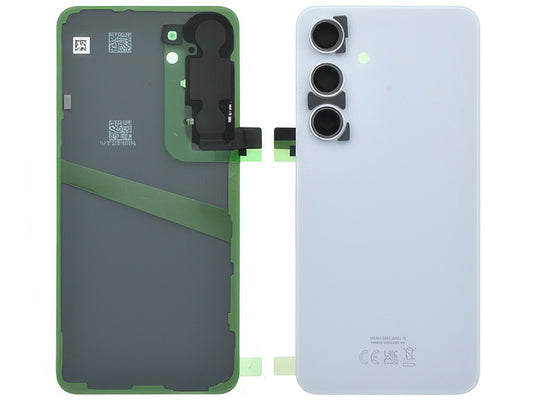 Cover Batteria + Vetrino Camera + Adesivi Sapphire Blue per Samsung SM-S921 Galaxy S24 5G