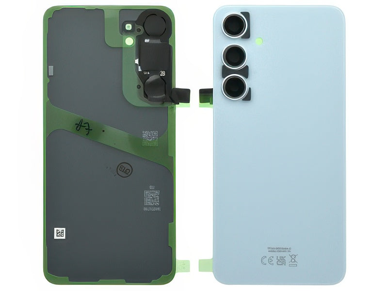 Cover Batteria + Vetrino Camera + Adesivi Sapphire Blue per Samsung SM-S926 Galaxy S24+ 5G