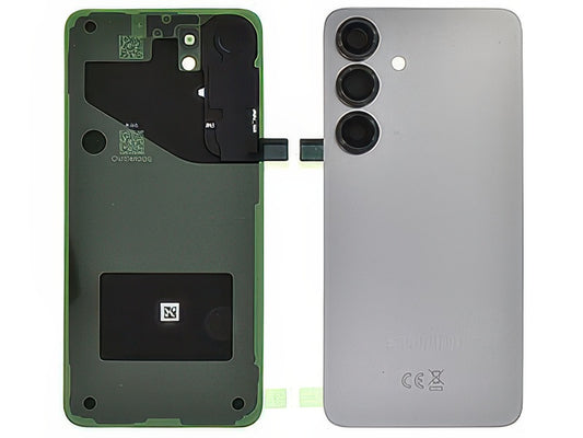 Cover Batteria + Vetrino Camera + Adesivi Silver Shadow per Samsung SM-S931 Galaxy S25