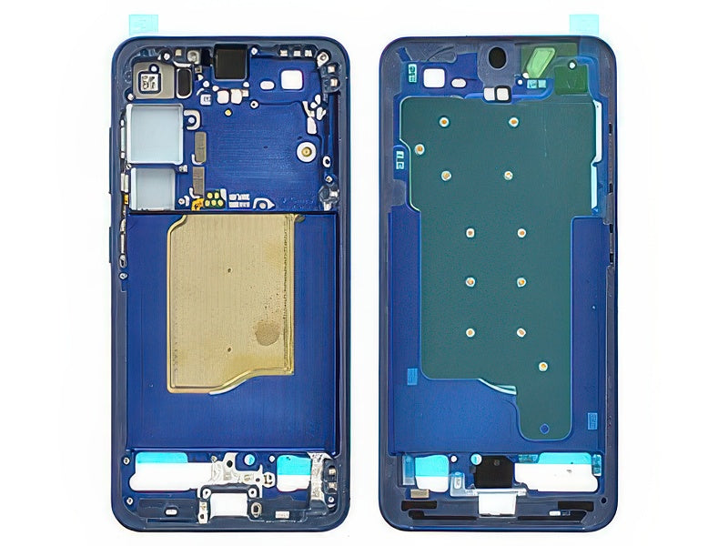 Guscio frontale + Frame Supporto LCD e Touchscreen + Tasti Laterali Navy per Samsung SM-S931 Galaxy S25