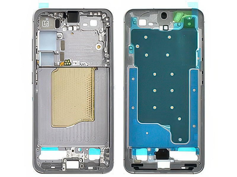 Guscio frontale + Frame Supporto LCD e Touchscreen + Tasti Laterali Silver Shadow per Samsung SM-S931 Galaxy S25