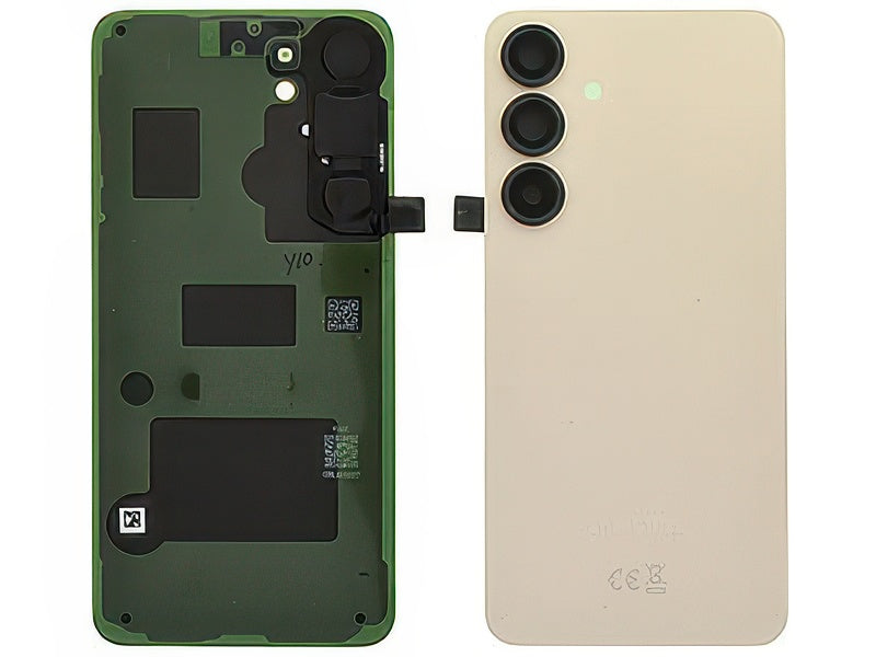 Cover Batteria + Vetrino Camera + Adesivi Pinkgold per Samsung SM-S936 Galaxy S25 +