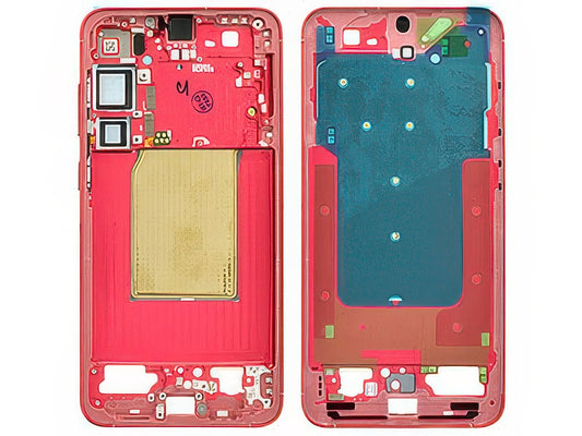 Guscio frontale + Frame Supporto LCD e Touchscreen + Tasti Laterali Coralred per Samsung SM-S936 Galaxy S25 +
