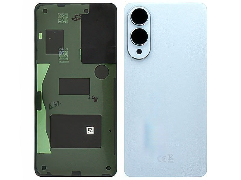 Cover Batteria + Vetrino Camera + Adesivi Titanium Icyblue per Samsung SM-S937 Galaxy S25 Edge