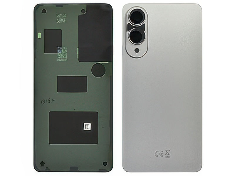 Cover Batteria + Vetrino Camera + Adesivi Titanium Silver per Samsung SM-S937 Galaxy S25 Edge