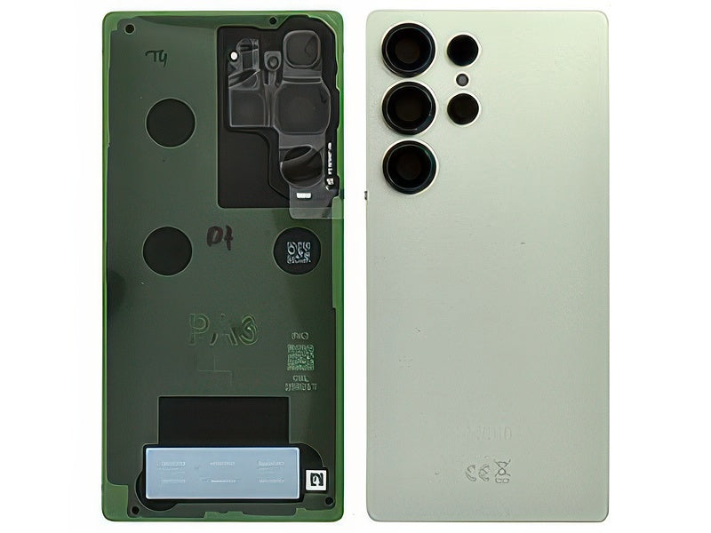 Cover Batteria + Vetrino Camera + Adesivi Jadegreen per Samsung SM-S938 Galaxy S25 Ultra