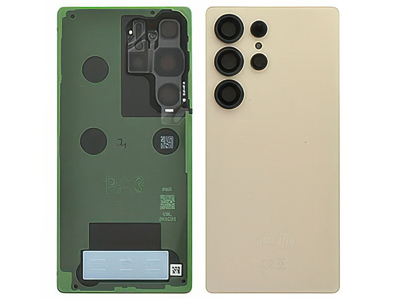 Cover Batteria + Vetrino Camera + Adesivi Pinkgold per Samsung SM-S938 Galaxy S25 Ultra