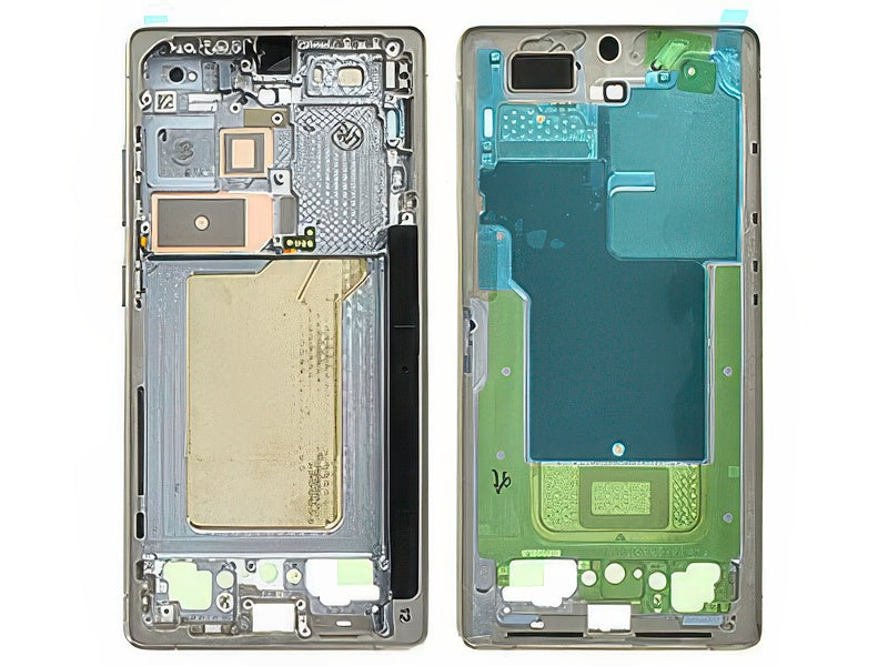 Guscio frontale + Frame Supporto LCD e Touchscreen + Tasti Laterali Titanium Gray per Samsung SM-S938 Galaxy S25 Ultra