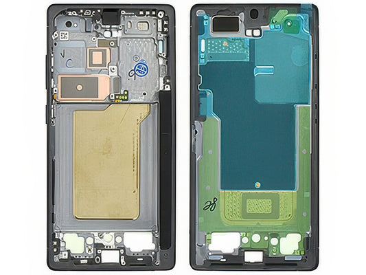 Guscio frontale + Frame Supporto LCD e Touchscreen + Tasti Laterali Titanium Jetblack per Samsung SM-S938 Galaxy S25 Ultra