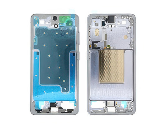 Guscio frontale + Frame Supporto LCD e Touchscreen + Tasti Laterali Oro Rosa per Samsung SM-S942 Galaxy S26