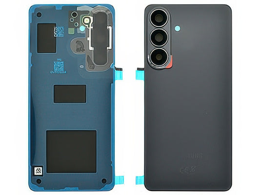 Cover Batteria + Vetrino Camera + Adesivi Nero per Samsung SM-S947 Galaxy S26+