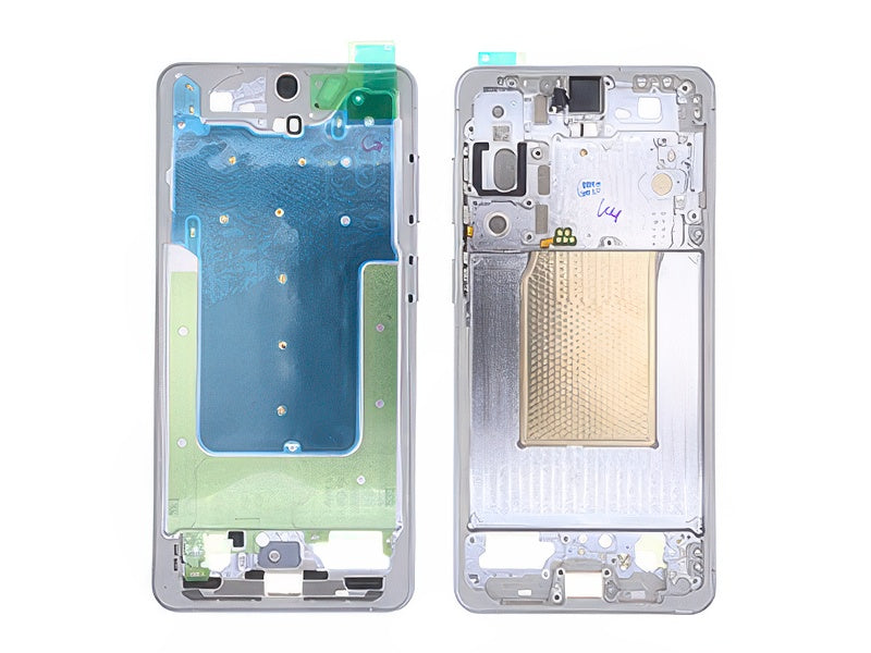 Guscio frontale + Frame Supporto LCD e Touchscreen + Tasti Laterali Silver Shadow per Samsung SM-S947 Galaxy S26+
