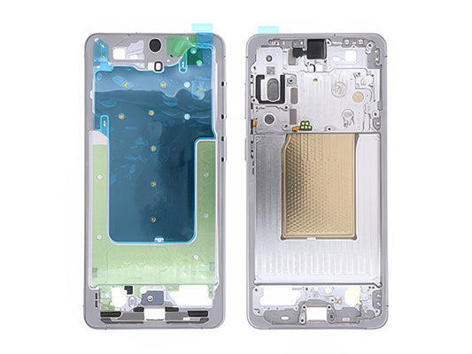 Guscio frontale + Frame Supporto LCD e Touchscreen + Tasti Laterali Bianco per Samsung SM-S947 Galaxy S26+