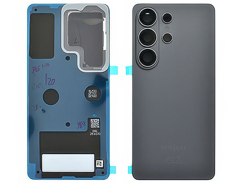 Cover Batteria + Vetrino Camera + Adesivi Nero per Samsung SM-S948 Galaxy S26 Ultra