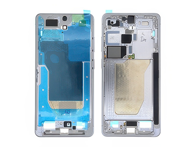 Guscio frontale + Frame Supporto LCD e Touchscreen + Tasti Laterali Silver Shadow per Samsung SM-S948 Galaxy S26 Ultra