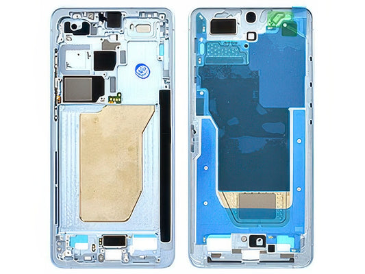 Guscio frontale + Frame Supporto LCD e Touchscreen + Tasti Laterali Sky Blue per Samsung SM-S948 Galaxy S26 Ultra