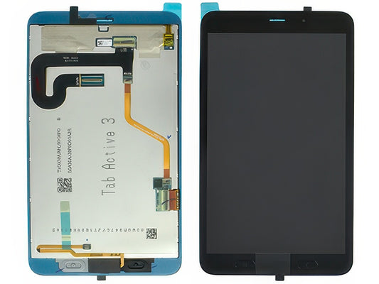 Lcd + Touchscreen + Frame + Tasto Home Nero per Samsung SM-T575 Galaxy Tab Active3 LTE