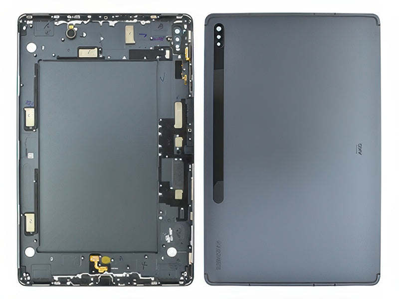 Guscio Batteria + Vetrino Camera + Tasti Laterali Mystic Black per Samsung SM-T970 Galaxy TAB S7+ 12.4'' WiFi