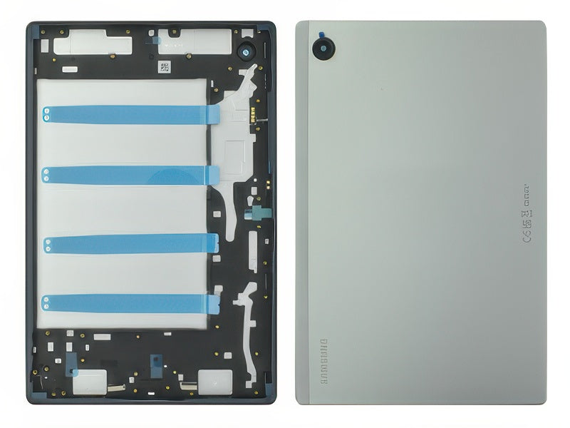 Cover Batteria +Tasti Laterali + Vetrino Camera Argento per Samsung SM-X200 Galaxy Tab A8 10.5" Wifi