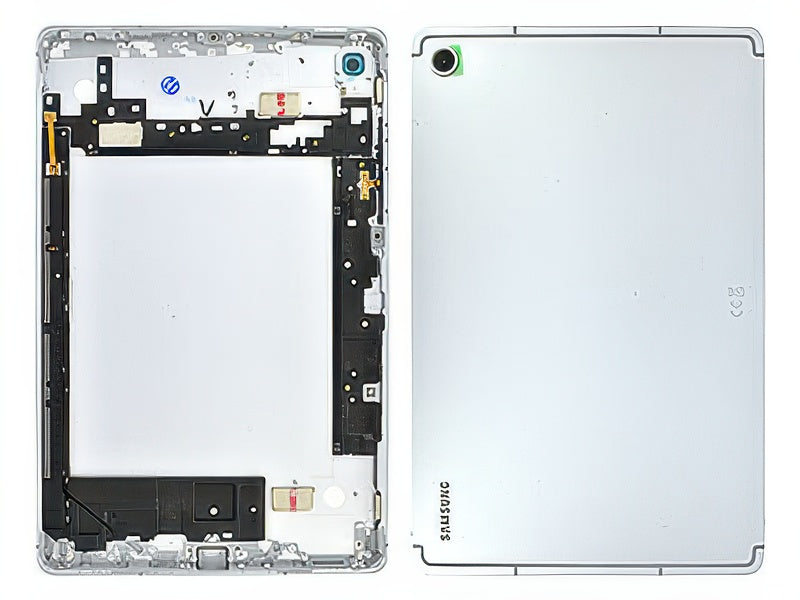 Cover Batteria + Vetrino Camera + Tasti Laterali Argento per Samsung SM-X406 Galaxy Tab S10 Lite 5G (10.9")