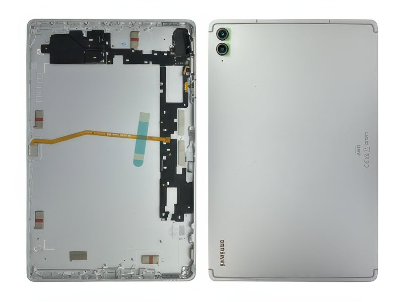 Cover Batteria +Tasti Laterali + Vetrino Camera Argento per Samsung SM-X610 Galaxy Tab S9 FE+ (Wi-Fi)