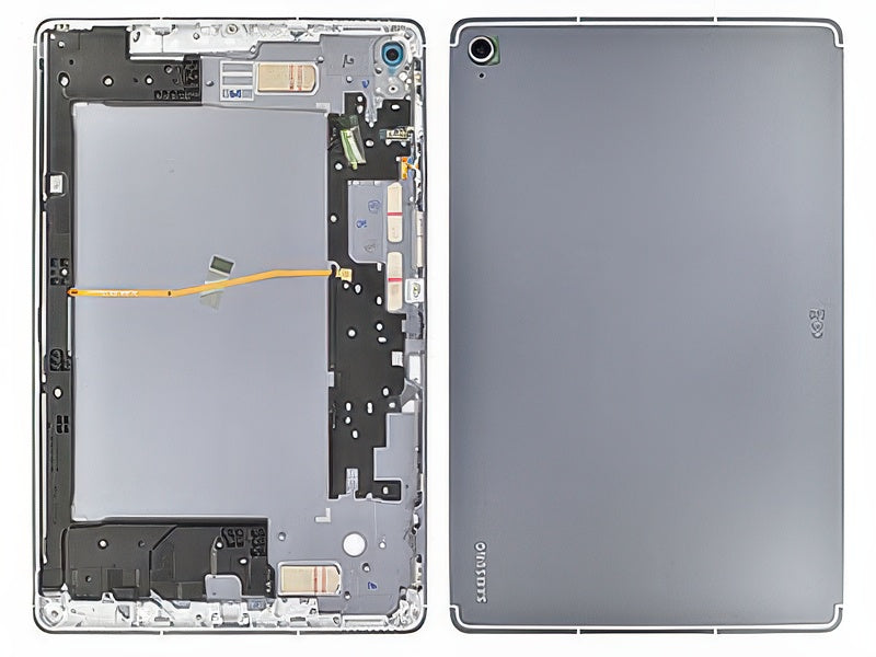 Cover Batteria +Tasti Laterali + Vetrino Camera Grigio per Samsung SM-X626 Galaxy Tab S10 FE+ (5G)