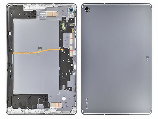 Cover Batteria +Tasti Laterali + Vetrino Camera Grigio per Samsung SM-X626 Galaxy Tab S10 FE+ (5G)