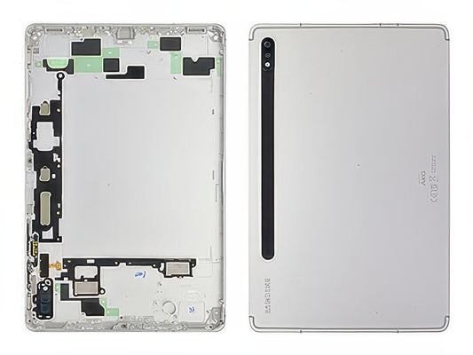 Cover Batteria +Tasti Laterali + Vetrino Camera Argento per Samsung SM-X700 Galaxy Tab S8 11" Wi-Fi