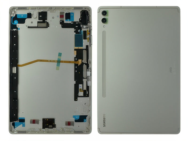 Cover Batteria +Tasti Laterali + Vetrino Camera Beige per Samsung SM-X810 Galaxy Tab S9+ WiFi