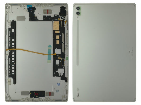 Cover Batteria +Tasti Laterali + Vetrino Camera Beige per Samsung SM-X910 Galaxy Tab S9 Ultra WiFi